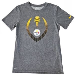 Nike Women Pittsburgh Steelers Short Sleeve T-Shirt Gray S